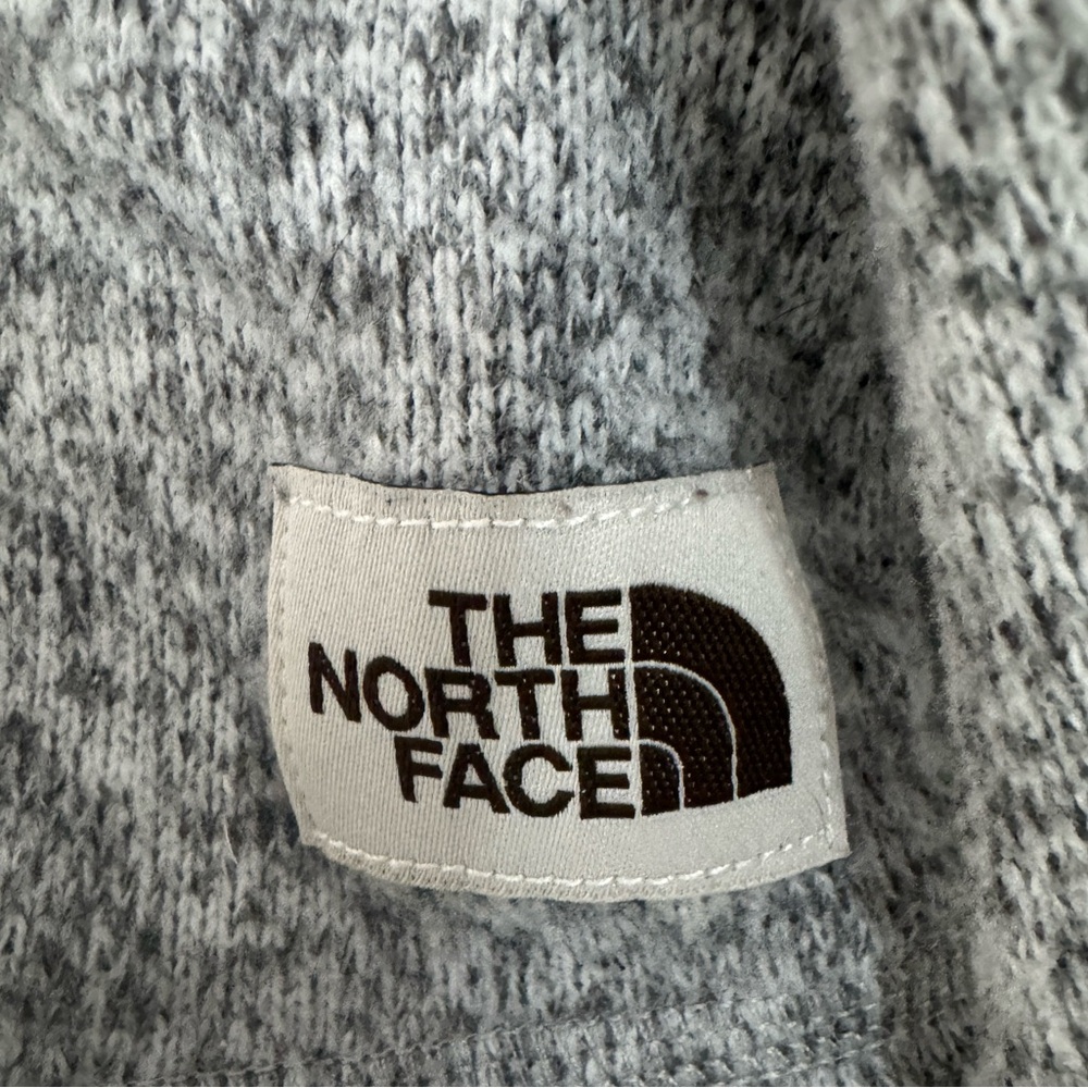 THE NORTH FACE Hoodie Women's Medium Gray Heather Pullover Half Zip - Picture 3 of 8